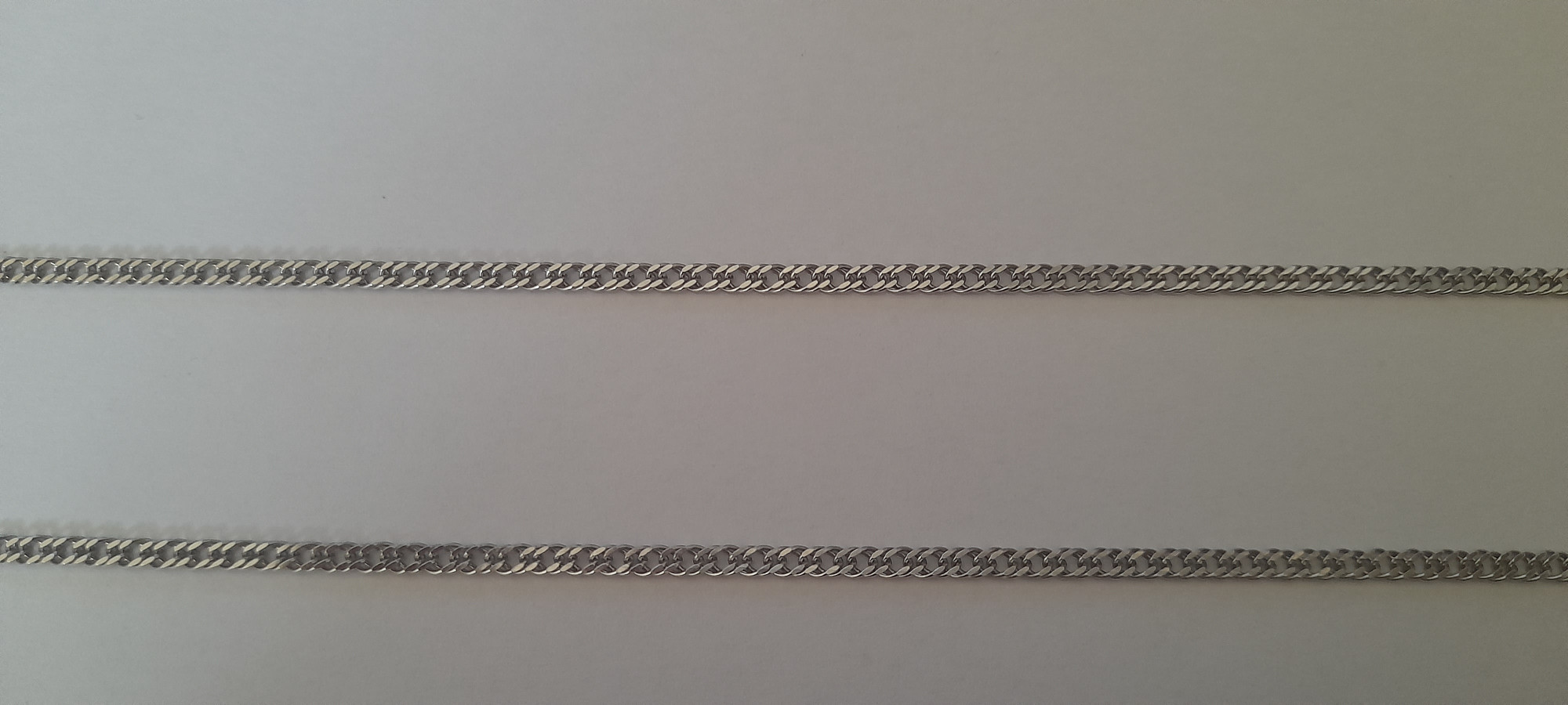 Серебряная цепь с плетением Двойной ромб (30826421) 1