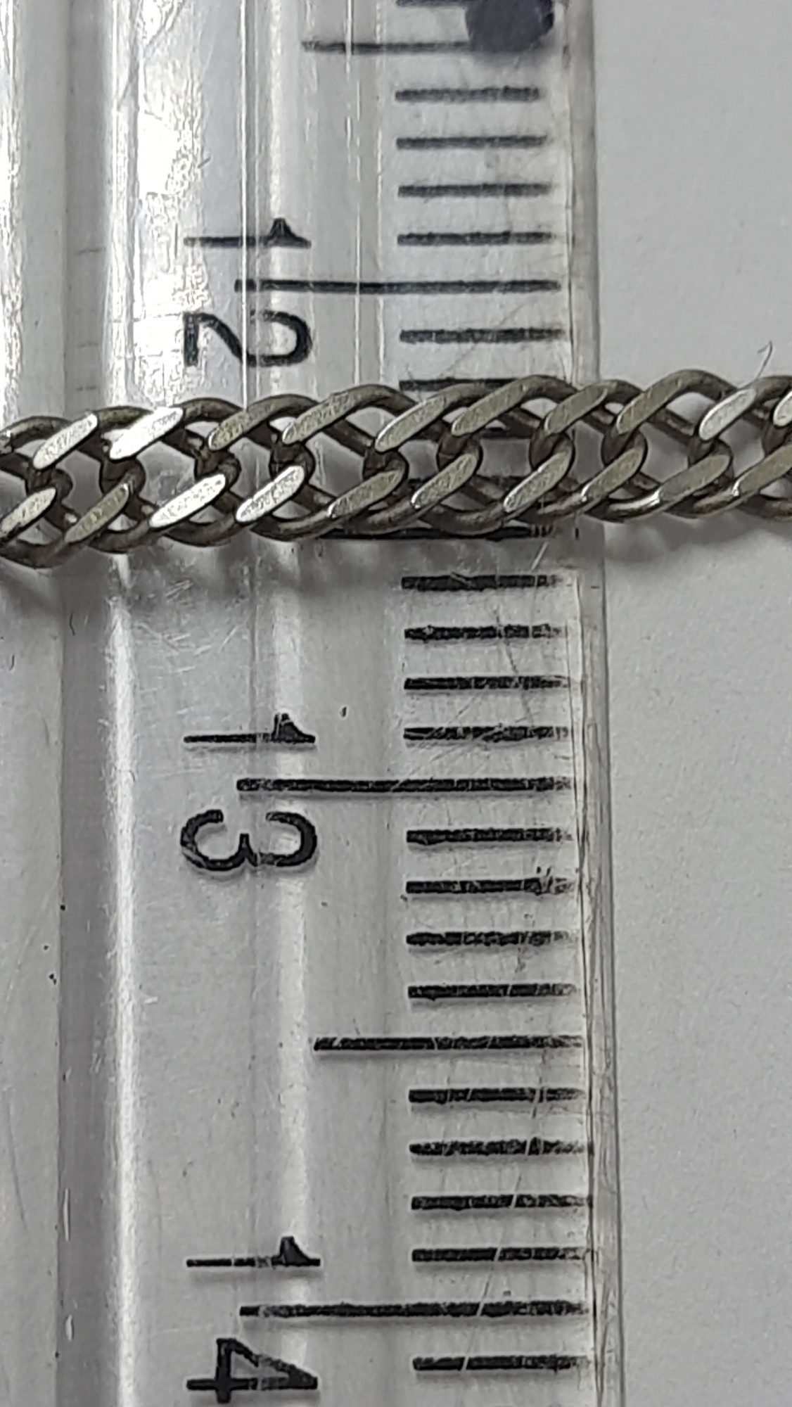 Серебряная цепь с плетением Двойной ромб (33672500) 2