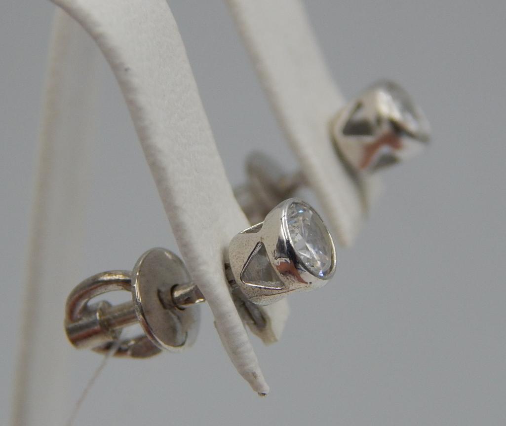 Срібні сережки із цирконієм (28353383) 2