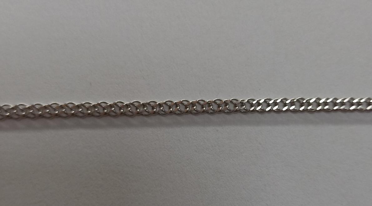 Срібний ланцюг із плетінням Подвійний ромб (29518550) 1