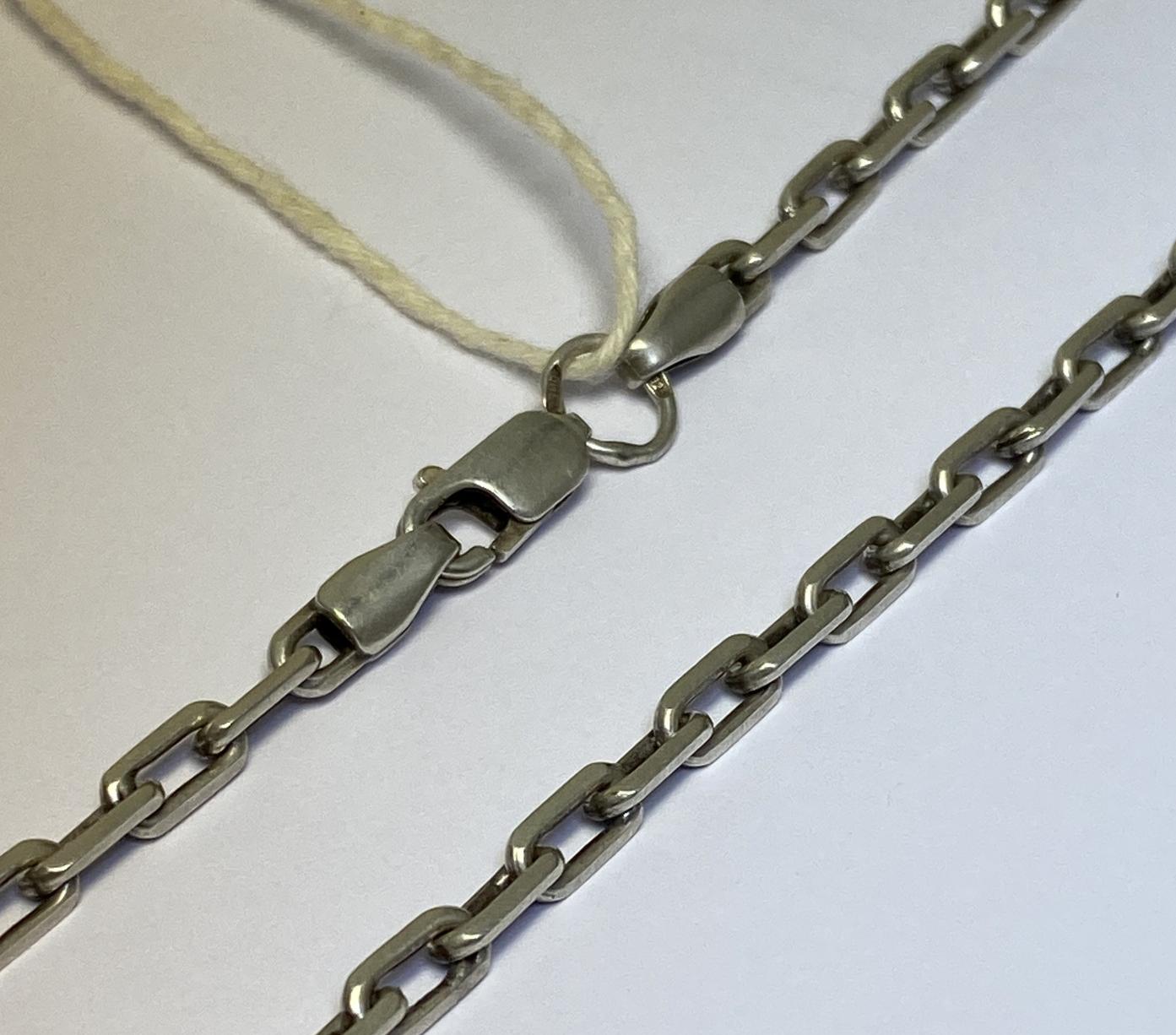 Серебряная цепь с плетением Якорное (33562718) 0