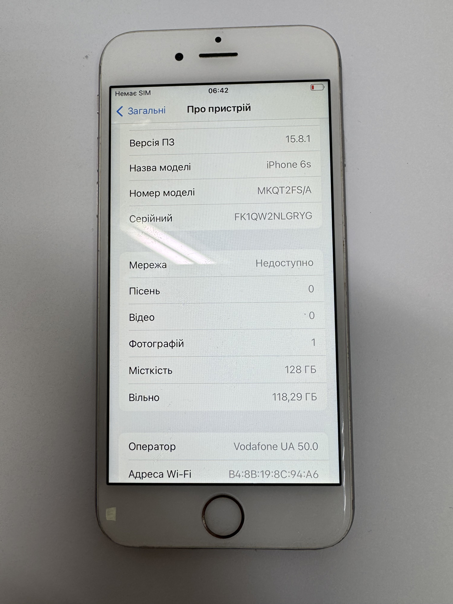Apple iPhone 6s 128Gb Space Gray (MKQT2) 8