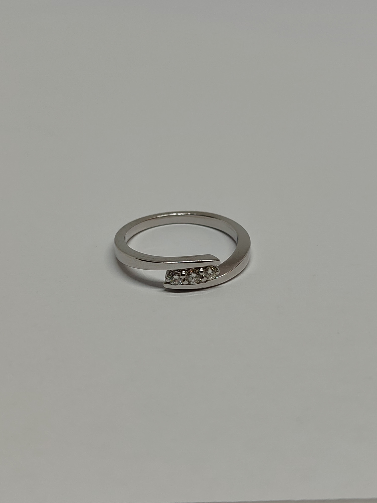 Кольцо из белого золота с бриллиантом (-ми) (32010509) 6
