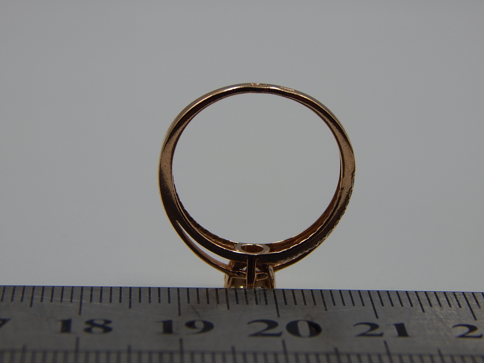 Кольцо из красного золота с цирконием (33431771)  6