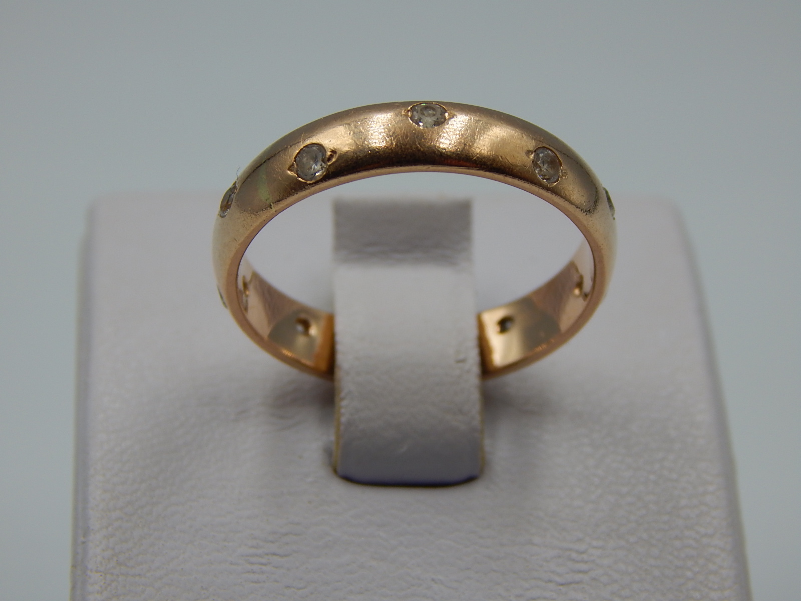 Кольцо из красного золота с цирконием (33722893)  2