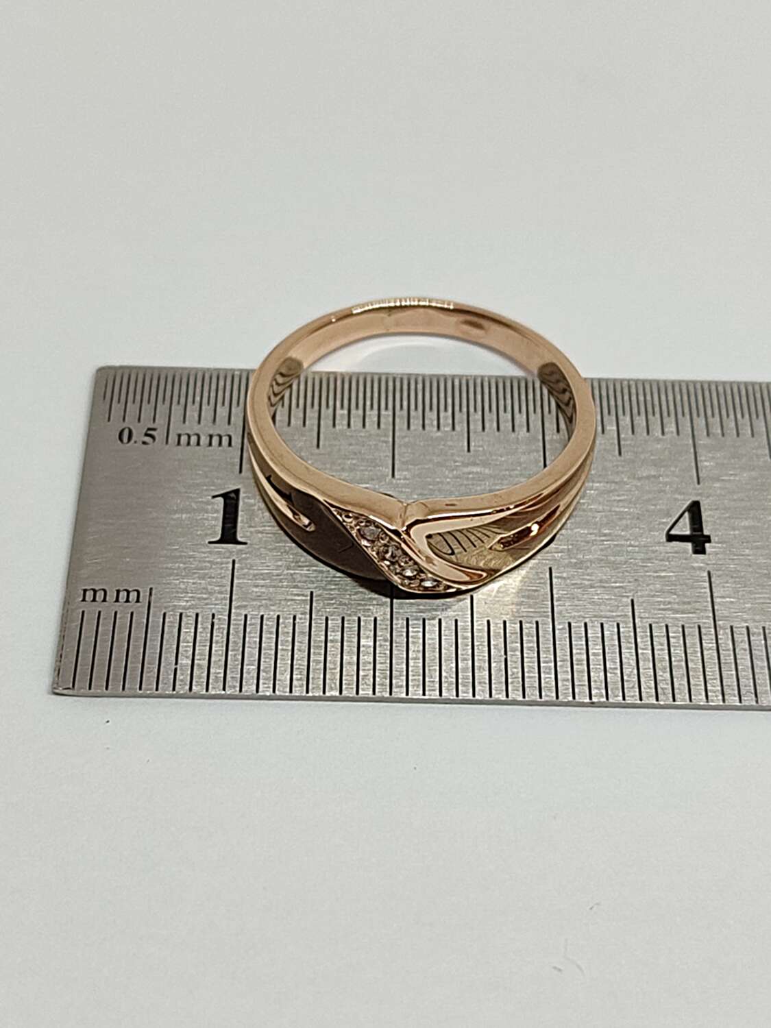 Кольцо из красного золота с бриллиантом (-ами) (33808112) 4