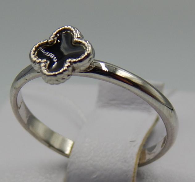 Серебряное кольцо с эмалью (31276104) 1