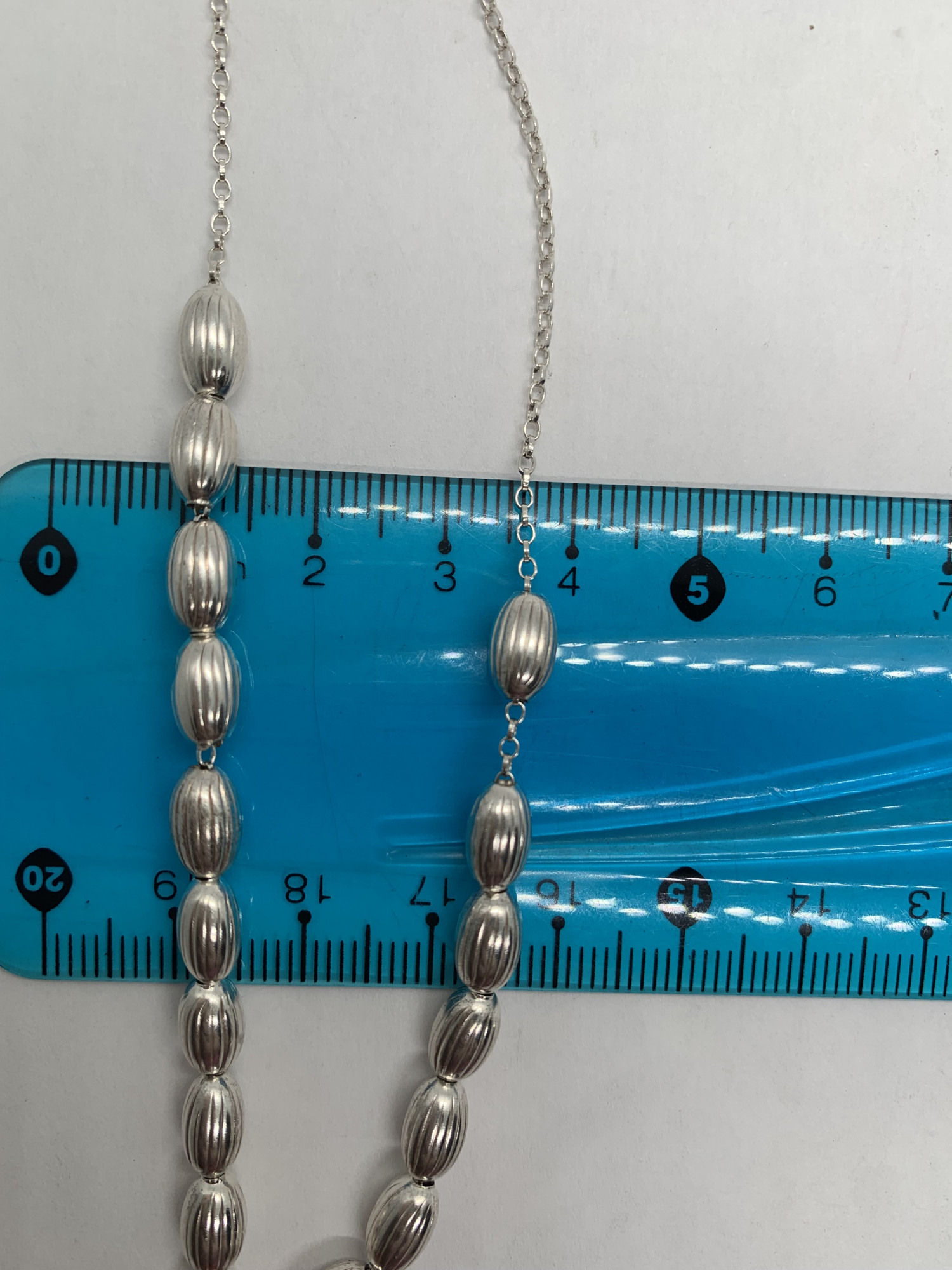 Срібний браслет-чотки зі склом (33376135) 3