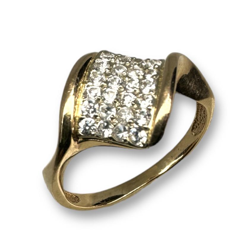 Кольцо из красного золота с цирконием (32341957) 1