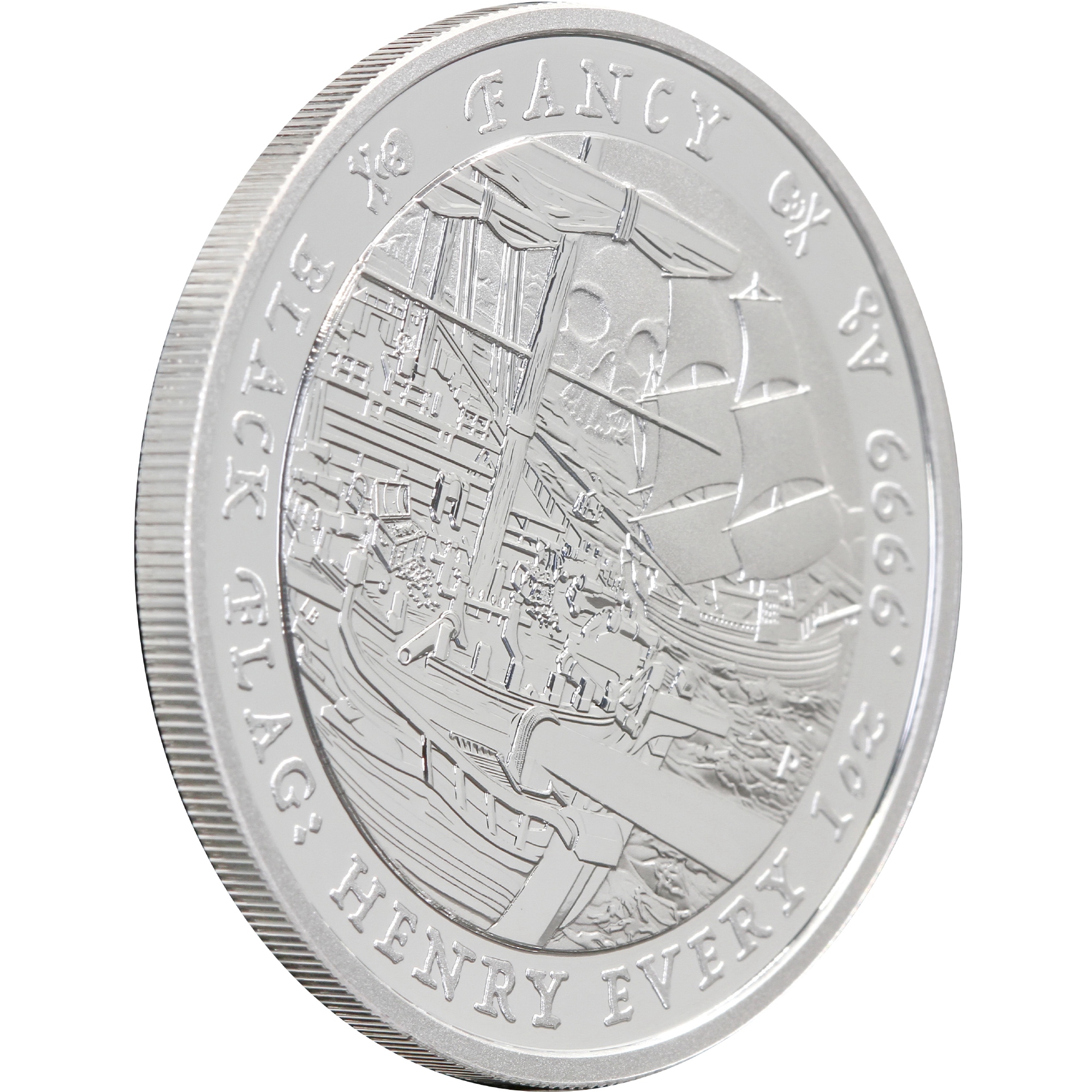 Срібна монета 1oz Піратський Корабель «Фантазія» 1 долар 2023 Тувалу (33272235) 2