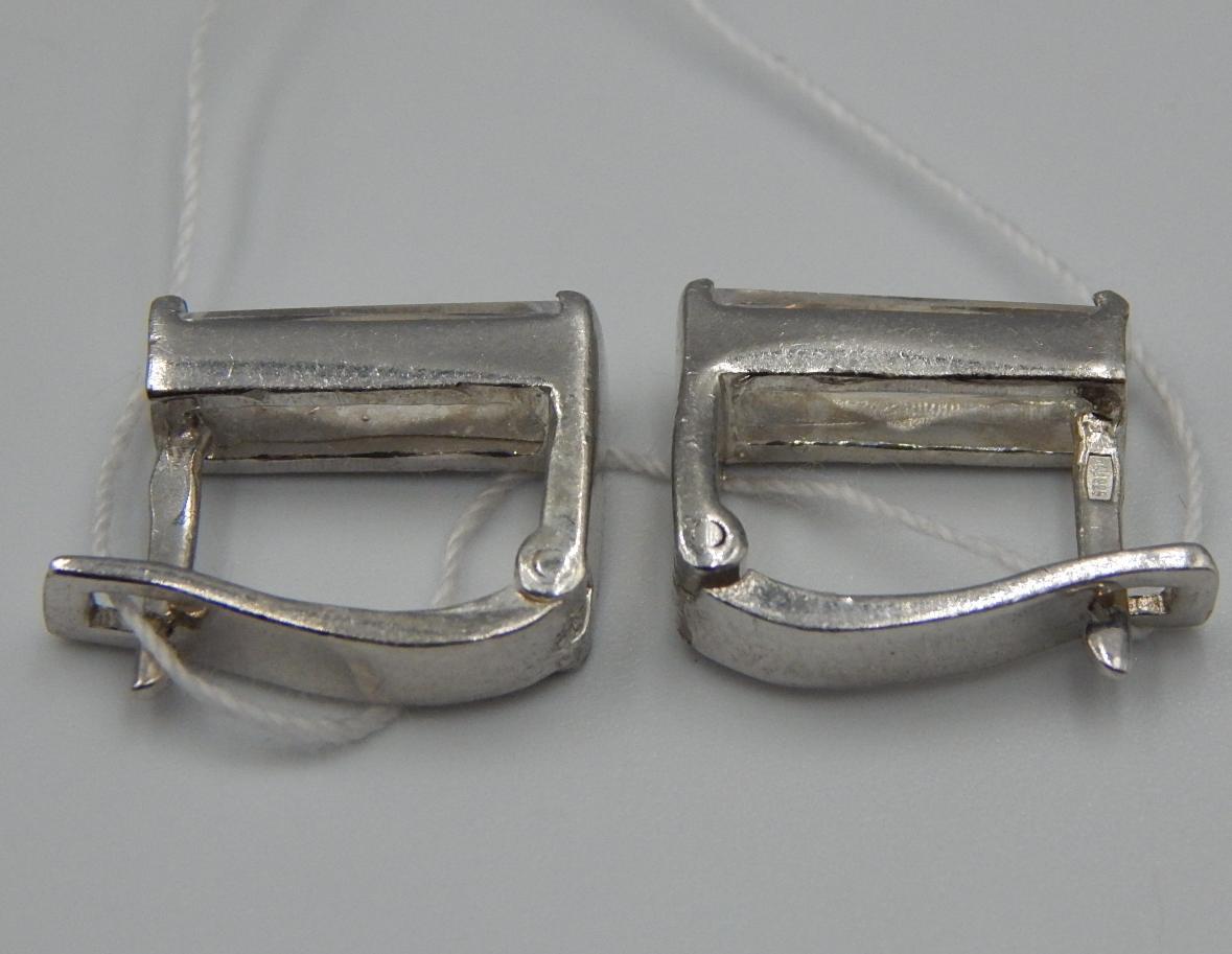 Срібні сережки з цирконієм (32933455) 4