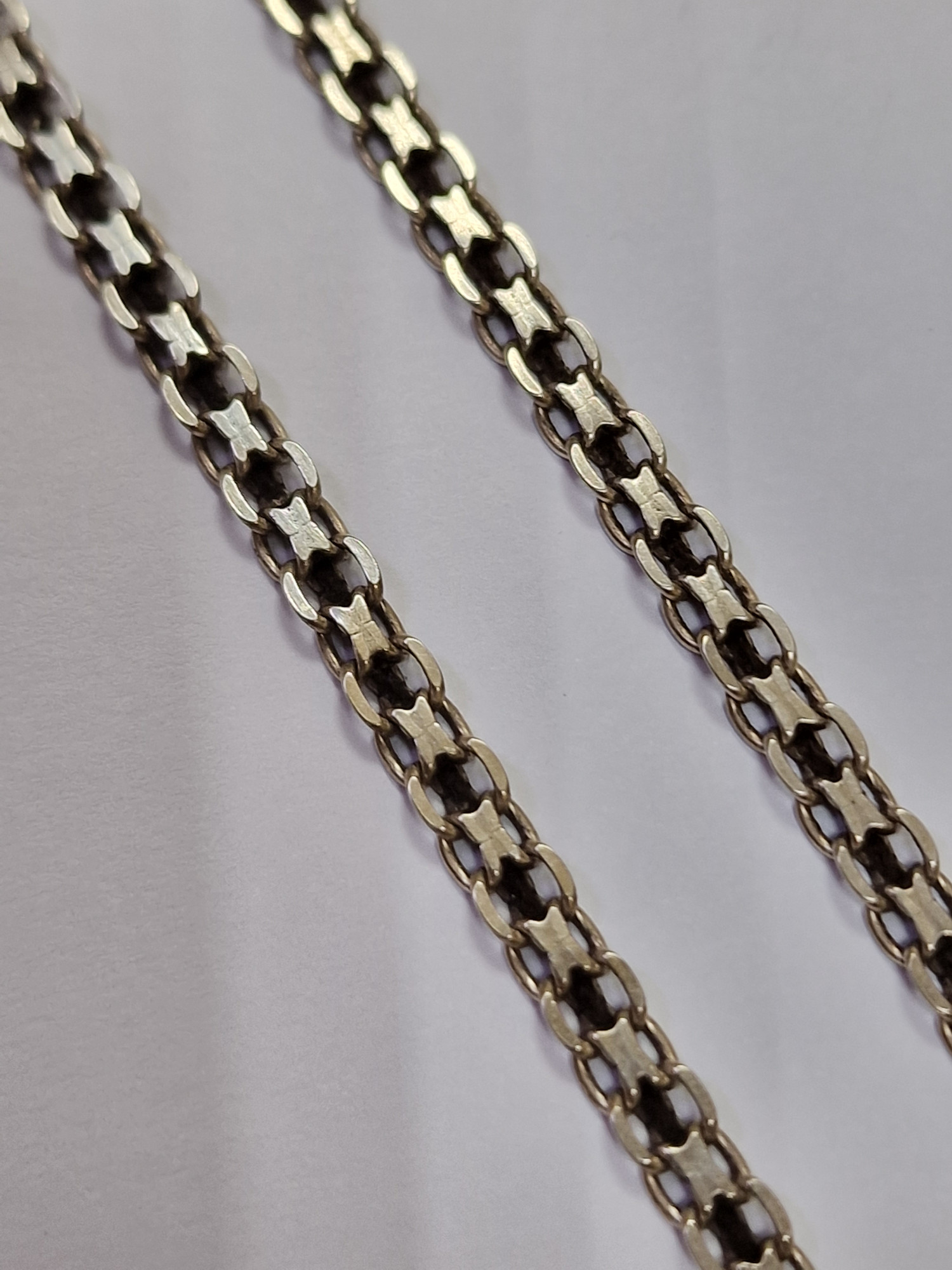 Серебряная цепь с плетением Фантазийное (33710579) 1