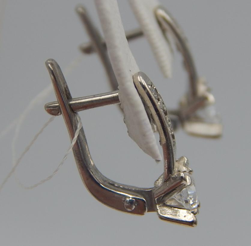 Срібні сережки з цирконієм (28352073) 2