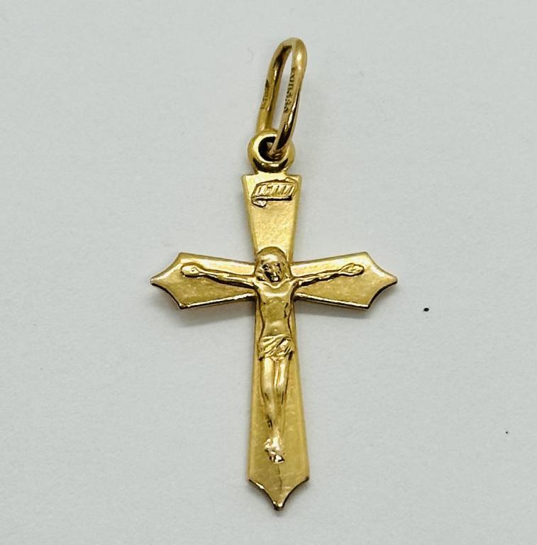 Підвіс-хрест з червоного золота (33676821) 0