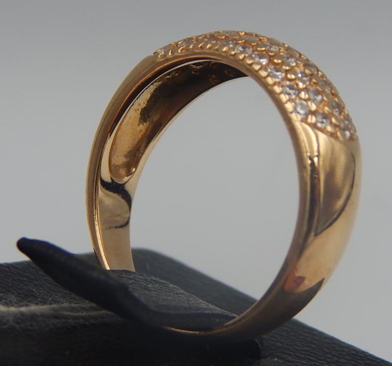 Кольцо из красного золота с цирконием (30507601) 2