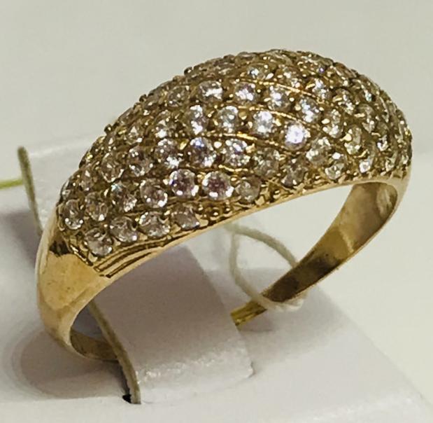 Кольцо из красного золота с цирконием (28943643) 0