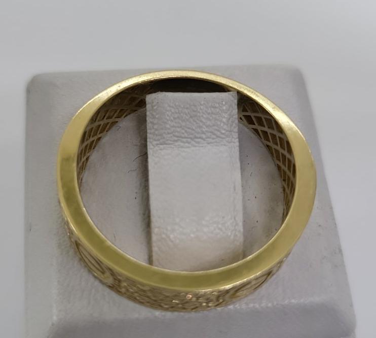 Кольцо из желтого золота с цирконием (33750217) 3