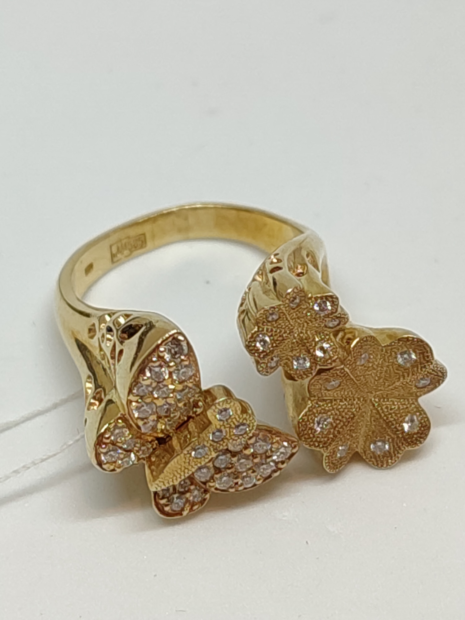Кольцо из красного золота с бриллиантом (-ми) (27416687)  8
