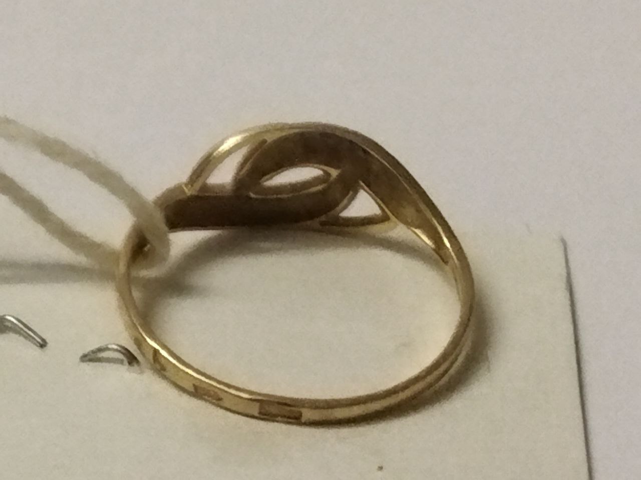 Кольцо из красного и белого золота с цирконием (32374714)  4