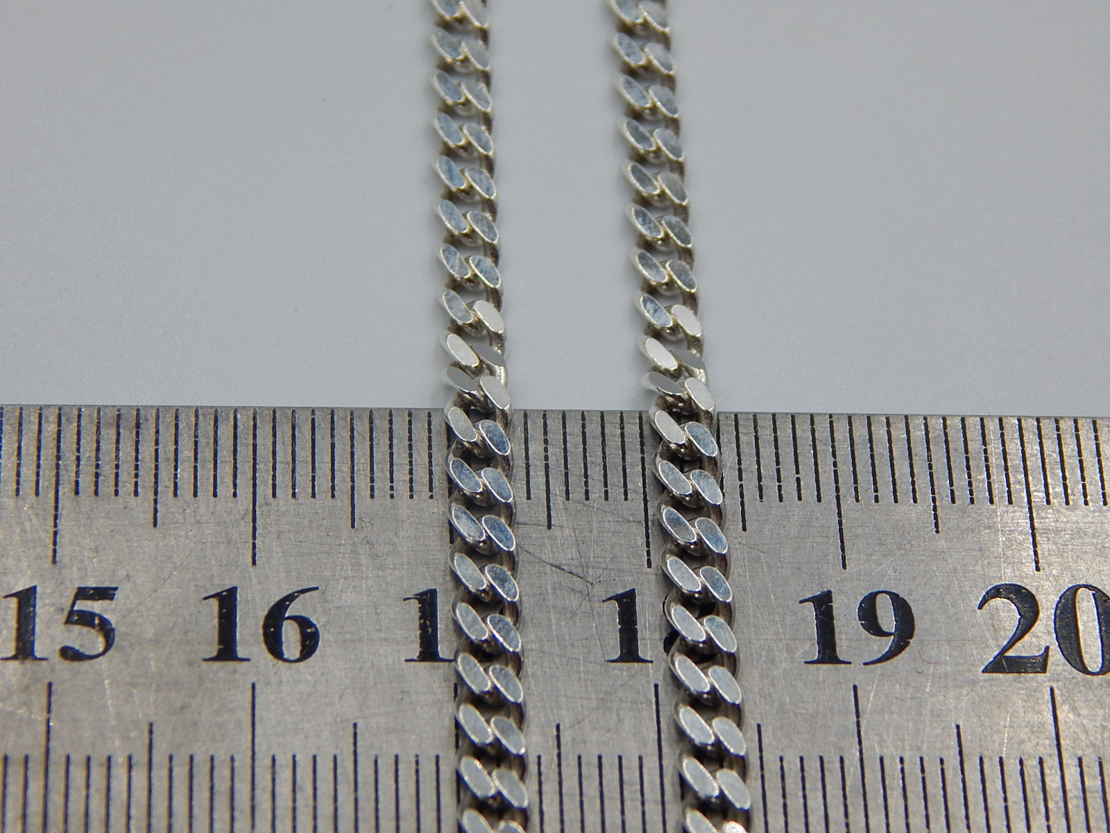 Серебряная цепь с плетением панцирное (31094622) 2