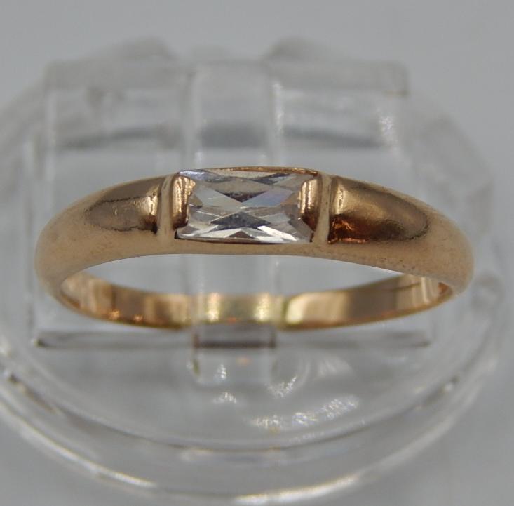 Кольцо из красного золота с цирконием (32272827) 0