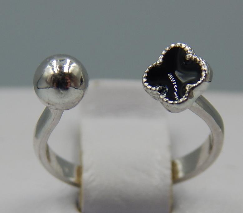 Серебряное кольцо с эмалью (32431061) 0