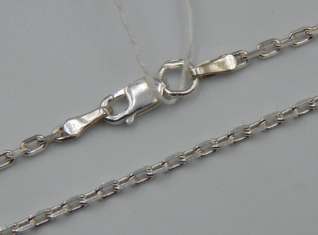Серебряная цепь с плетением Якорное (32175736) 0