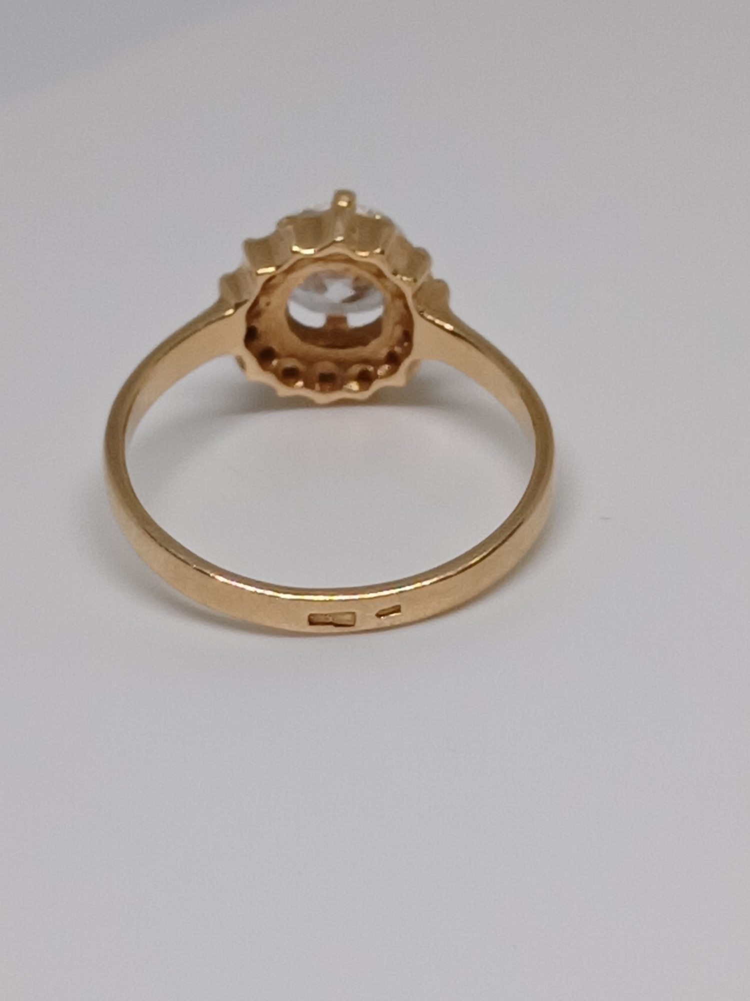 Кольцо из красного золота с цирконием (33687356) 5