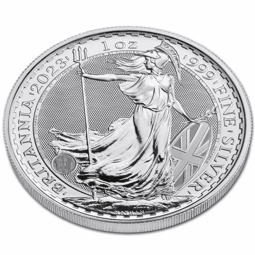 Серебряная монета 1oz Британия 2 английских фунта 2023 Великобритания (Король Карл III Коронация) (32643914) 4