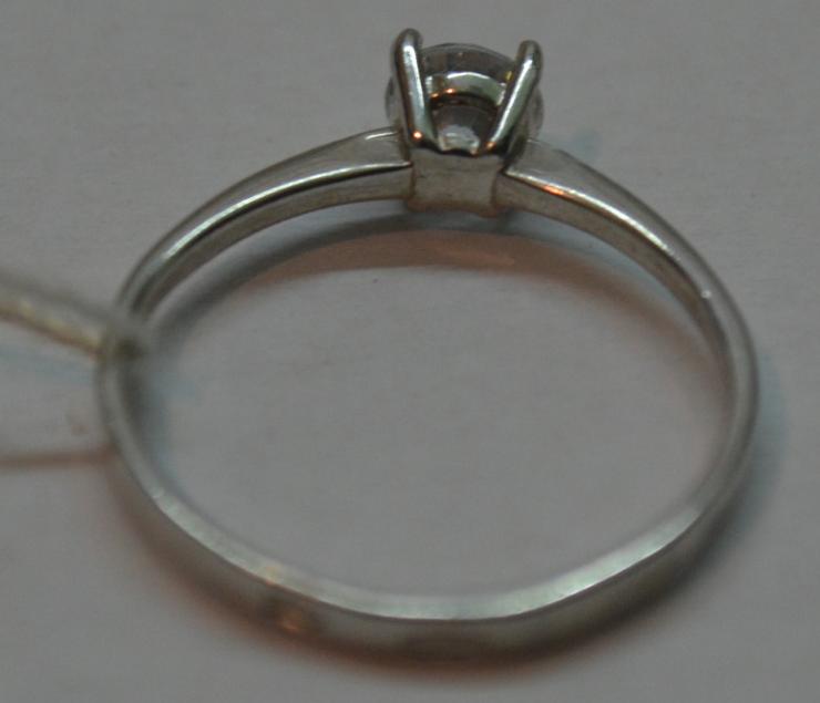 Серебряное кольцо с цирконием (30509363) 2