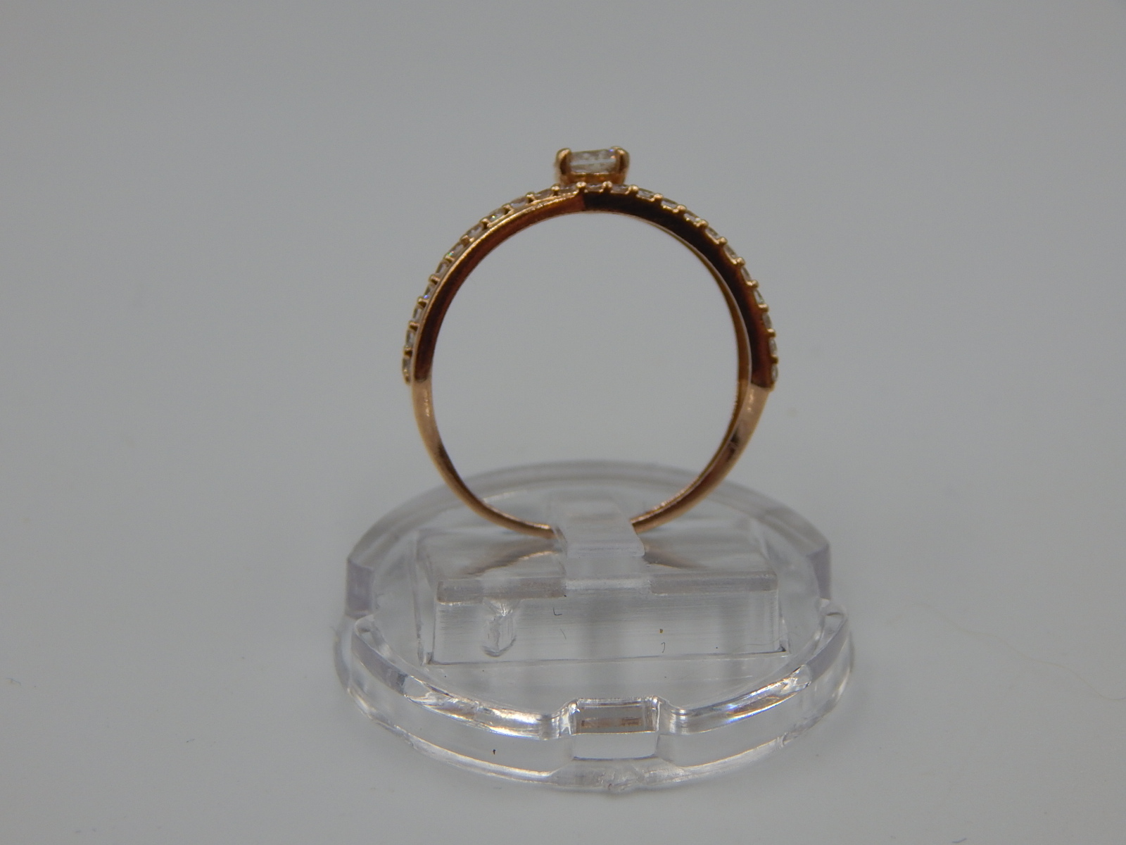 Кольцо из красного золота с цирконием (32273109) 7