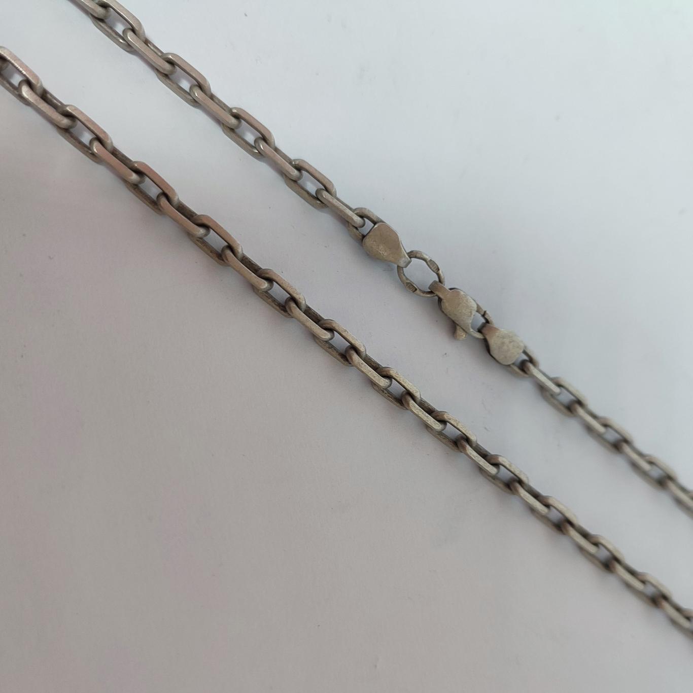 Срібний ланцюг із плетінням Якірне (33697396) 0