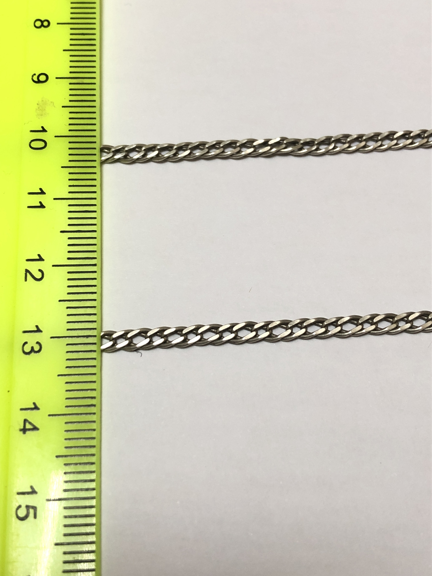 Срібний ланцюг з плетінням Подвійний ромб (32955525) 2
