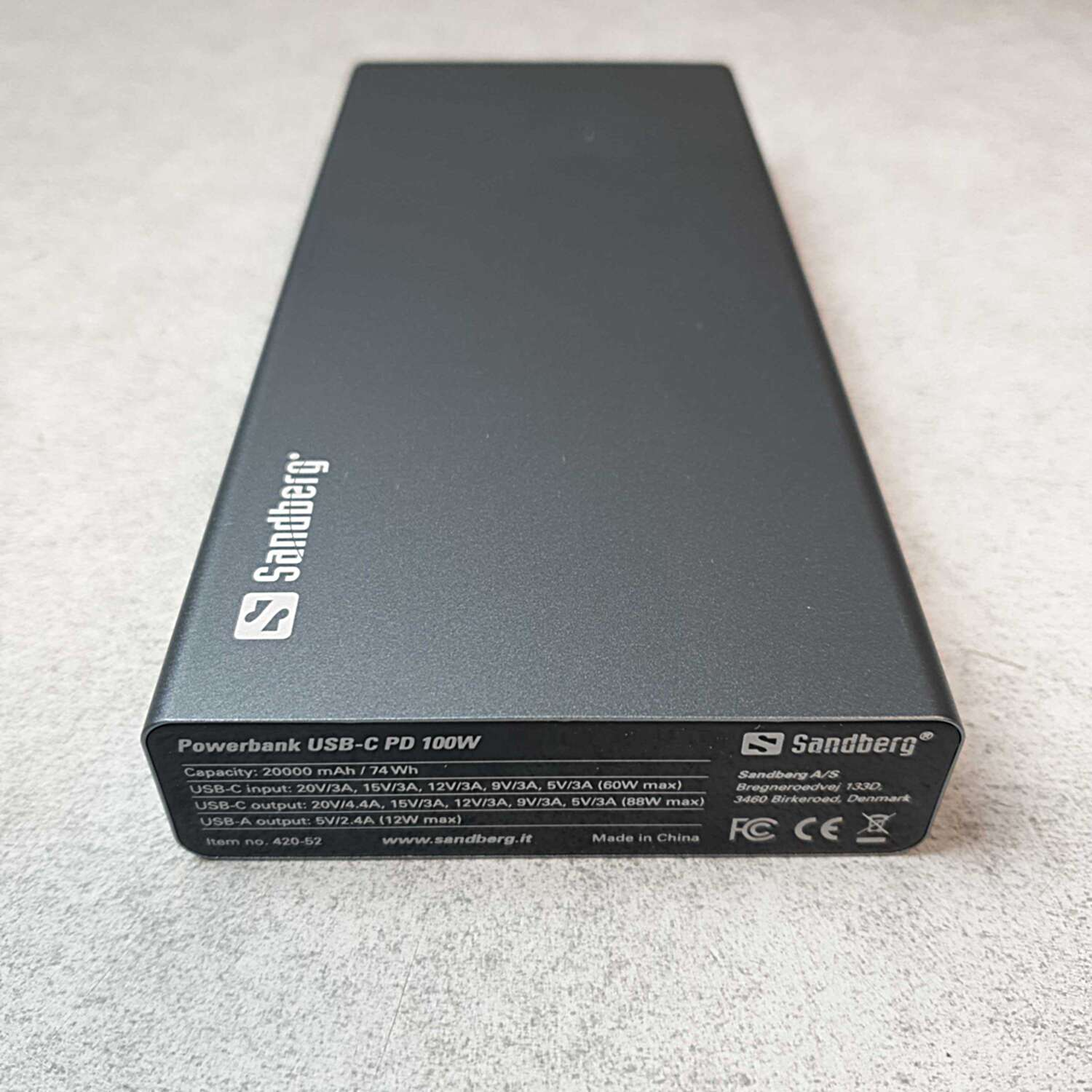Powerbank Sandberg USB-C PD 100W 20000 mAh 0