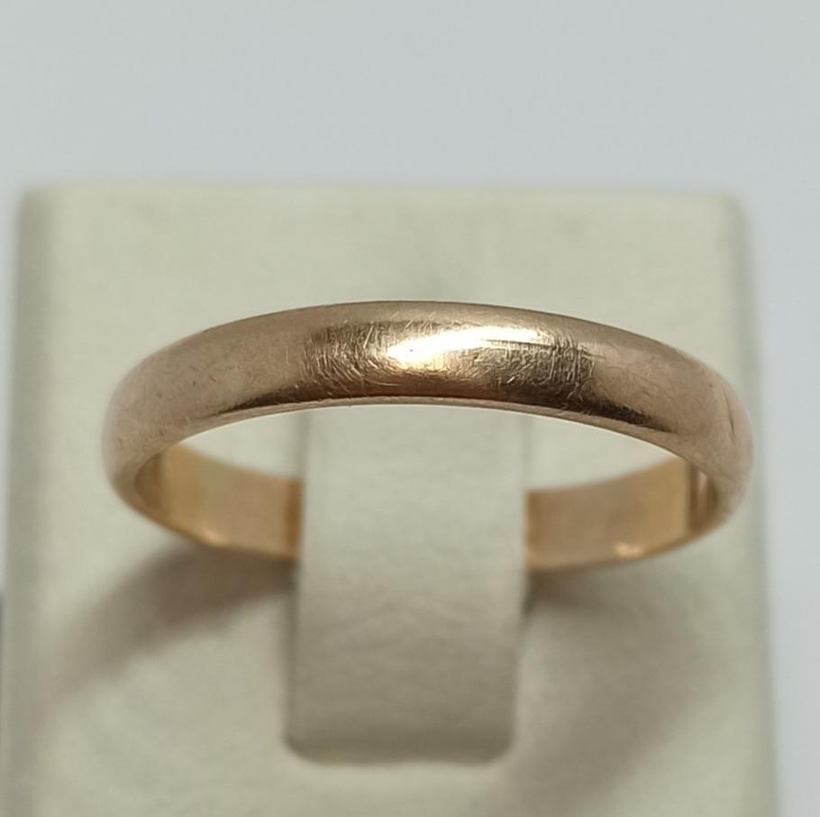 Обручальное кольцо из красного золота (33656993) 0