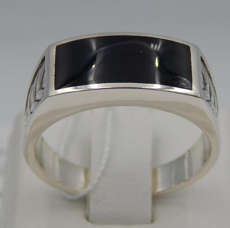 Срібний перстень з емаллю (29439834) 0