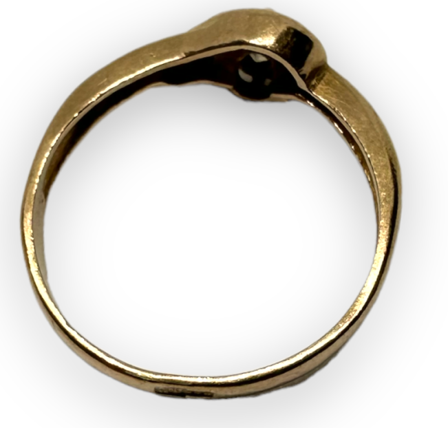 Кольцо из красного золота с цирконием (29861440) 5