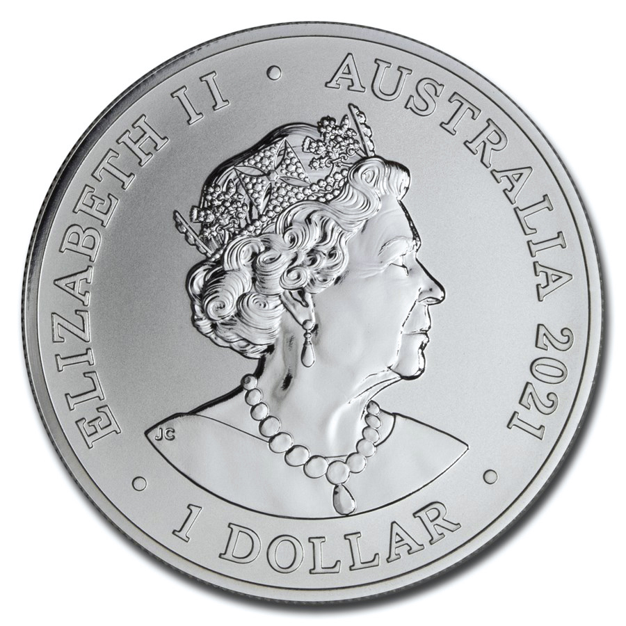 Серебряная монета 1oz Большая Белая Акула 1 доллар 2021 Австралия (29127907) 5