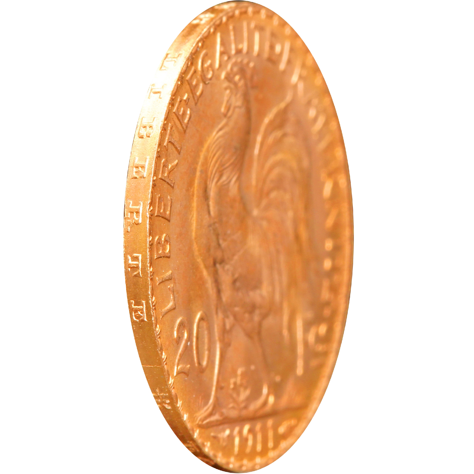 Золотая монета 20 франков 1911 Франция (33543318) 2