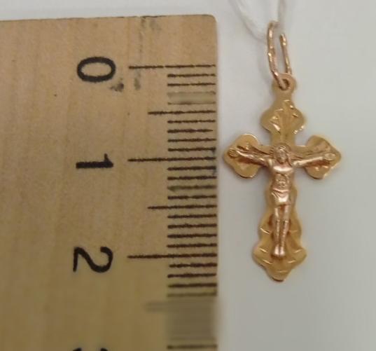 Підвіс-хрест з червоного золота (31476871) 1