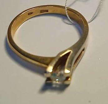 Кольцо из красного и белого золота с бриллиантом (-ми) (27417174) 4