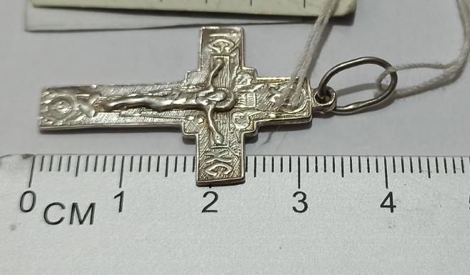 Срібний підвіс-хрест (30397417) 1
