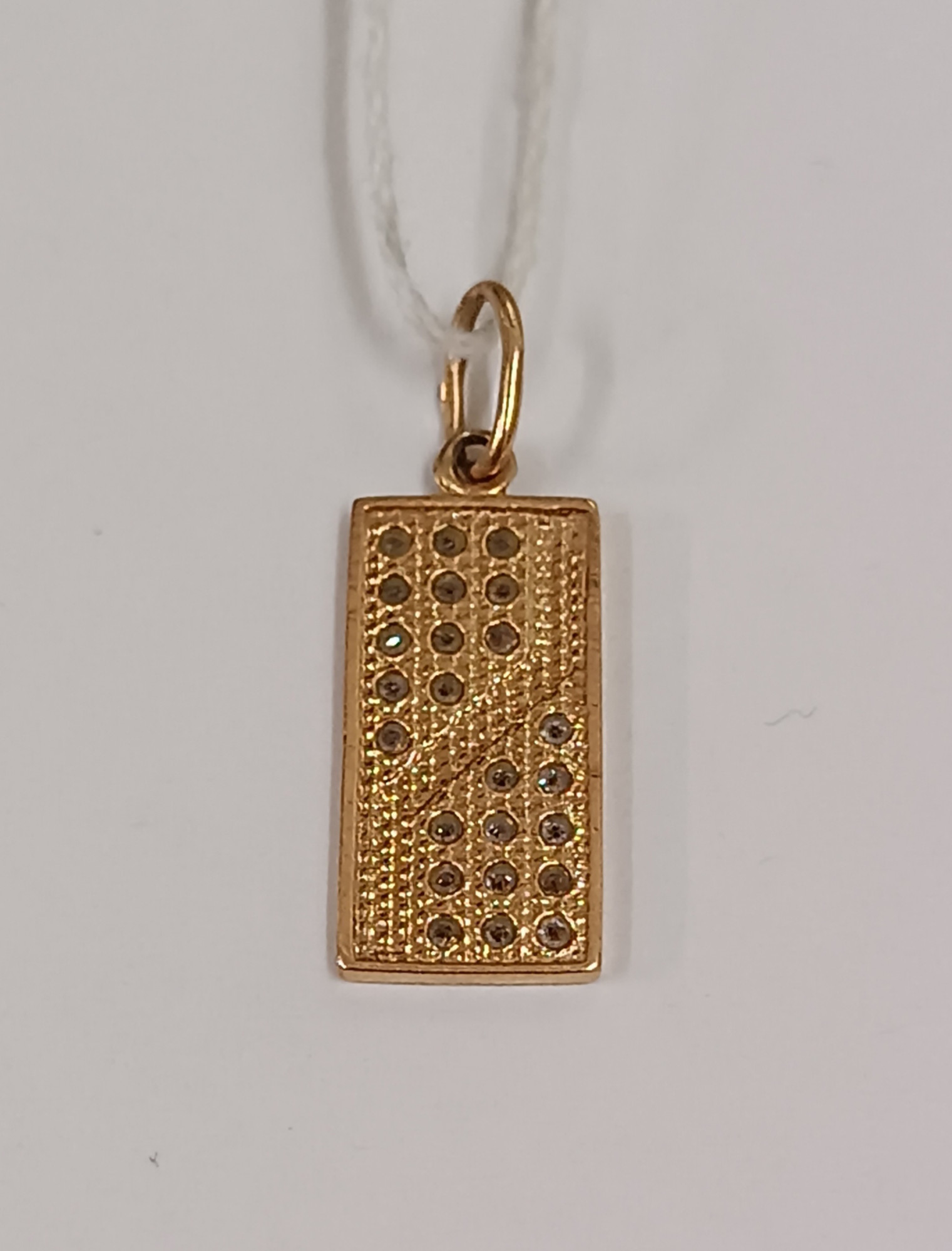 Кулон из красного золота с цирконием (33596350) 1
