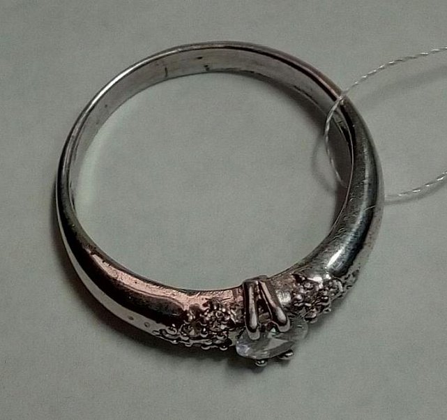 Серебряное кольцо с цирконием (31933351) 2