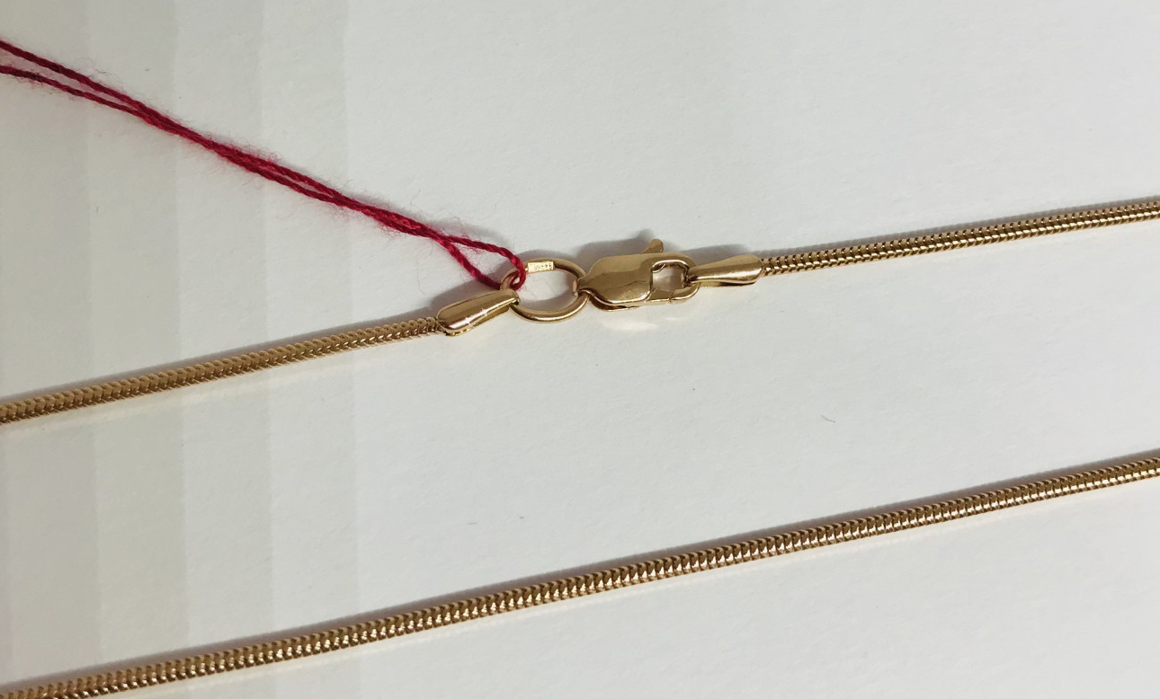 Ланцюг із червоного золота з плетінням Снейк (30603872) 0