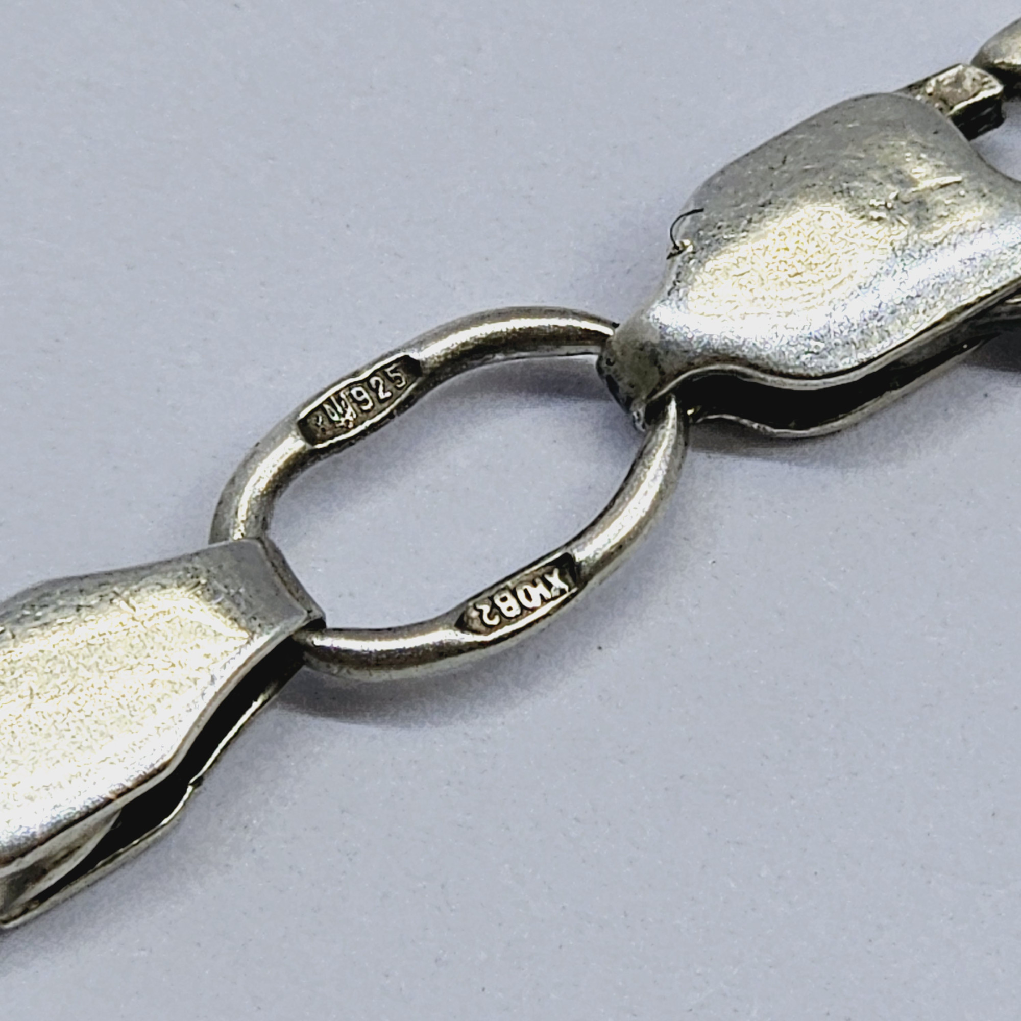 Серебряная цепь с плетением Бисмарк (33840552) 3