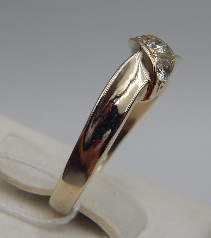 Кольцо из белого золота с бриллиантом (-ми) (30718694) 3