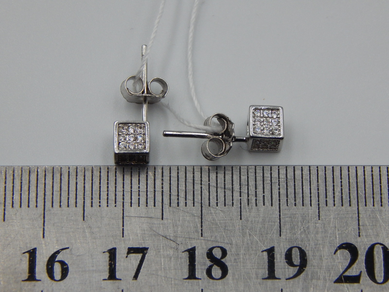 Серебряные серьги с цирконием (32988062) 3