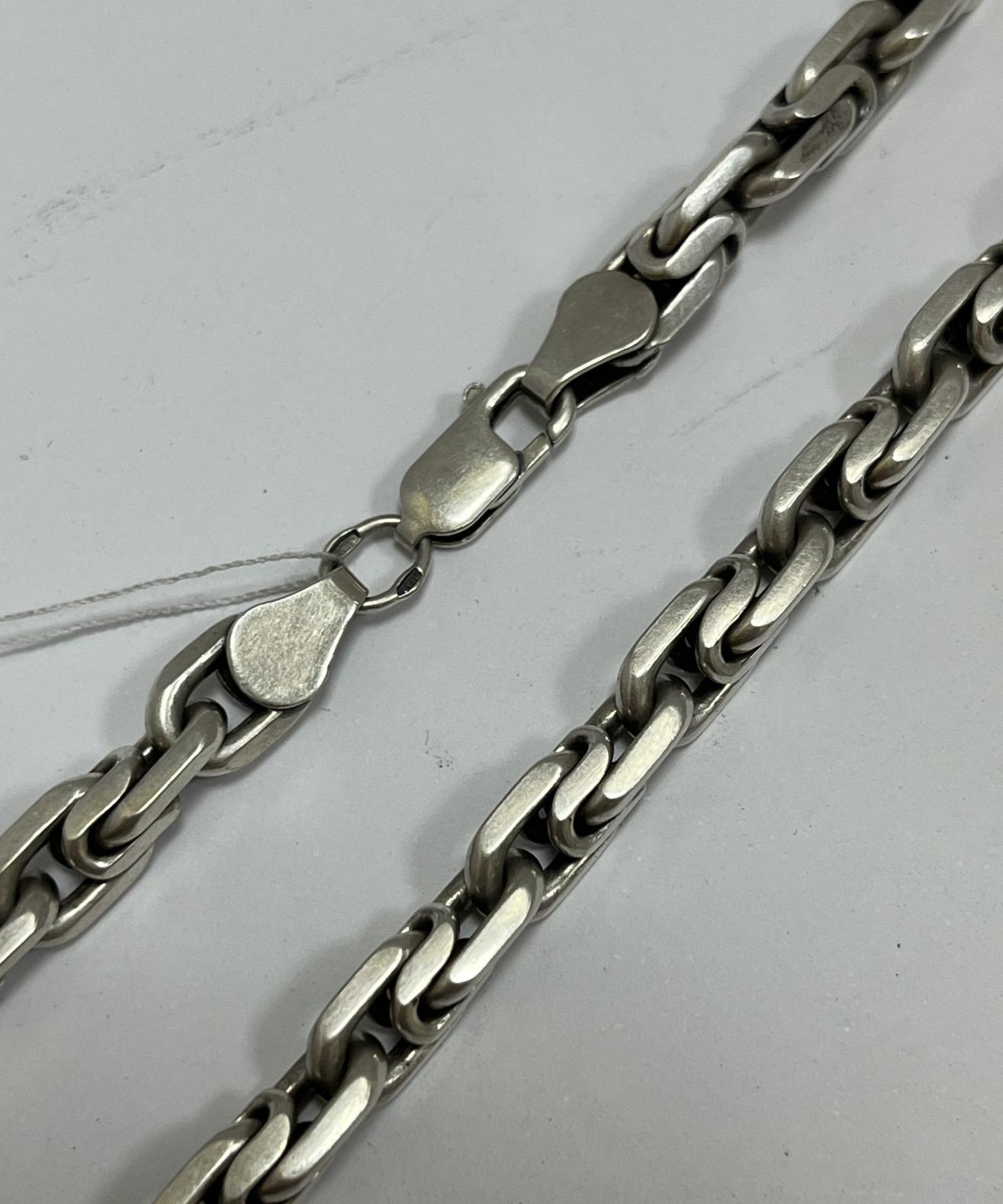 Серебряная цепь с плетением Фантазийное (33770572) 0