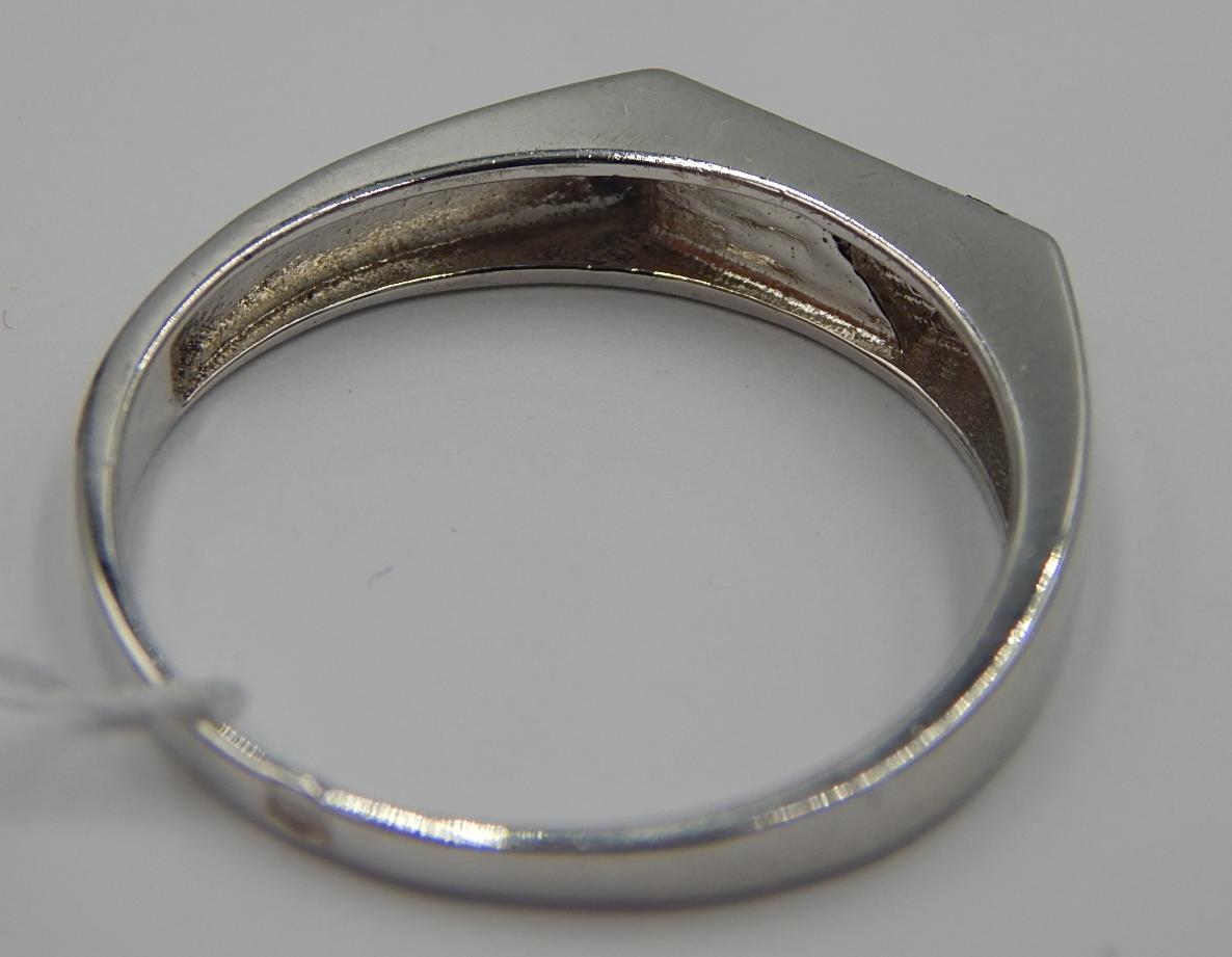 Серебряный перстень с цирконием (30828173) 3